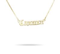 QUXVUIS Collana di amicizia a tema lettera classica fai-da-te con ciondolo con ciondolo a catena per gioielli con scheda di visualizzazione per regali festival dell'amante, Oro Capricorno