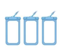 QUXVUIS Confezione da 3 custodie impermeabili per cellulare alla deriva Nuoto sott'acqua Spiaggia Sport acquatici Custodia asciutta per smartphone