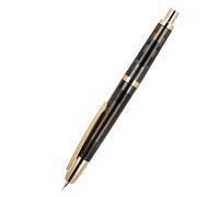QUXVUIS Convertitore trasparente per la scuola, cancelleria, convertitore per stilografica retrattile, inchiostro per scrivere, forniture retrattili, Clip dorata, EF 0.38 mm