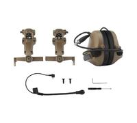 QUXVUIS Cuffie antirumore Cuffie antirumore comode e Regolabili per la cancellazione del Rumore Comunicazione Efficace in Ambienti industriali Pesanti per Casco con Microfono