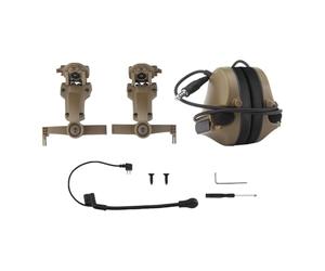 QUXVUIS Cuffie antirumore Cuffie antirumore comode e Regolabili per la cancellazione del Rumore Comunicazione Efficace in Ambienti industriali Pesanti per Casco con Microfono