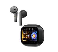 QUXVUIS Cuffie wireless Bluetooth con telecomando, comoda ricarica di tipo C, cuffie touchscreen in ABS con più lingue