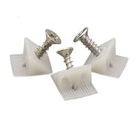 QUXVUIS Cuneo per cassetto per supporto angolare Ampia applicazione Facile installazione Buon aiuto Fissaggio dei fondi dei cassetti cadenti Staffa da parete posteriore, Argento