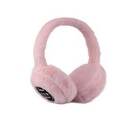 QUXVUIS Cuscinetti auricolari caldi e pieghevoli per studenti e studentesse Cuffie antirumore in peluche Cuffie Bluetooth, Rosa