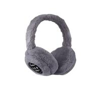 QUXVUIS Cuscinetti auricolari caldi e pieghevoli per studenti e studentesse Cuffie antirumore in peluche Cuffie Bluetooth, grigio