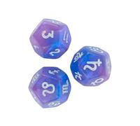 QUXVUIS Dadi astrologici, dadi con segni e costellazioni, gioco di tarocchi in acrilico, facili da leggere per divertirsi alle feste, facili da riporre. con segni