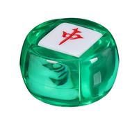 QUXVUIS Dadi multi-lato, dadi cinesi per Mahjong, eccezionali in acrilico per giochi di società, aumentano il divertimento per ogni incontro, tessere per, verde chiaro, 4.35 cm