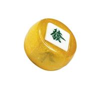 QUXVUIS Dadi multi-lato, dadi cinesi per Mahjong, eccezionali in acrilico per giochi di società, aumentano il divertimento per ogni incontro, tessere per, oro, 4.35 cm