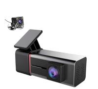 QUXVUIS Dashcam anteriore e posteriore per auto da ogni angolo per una protezione completa. Supporto da cruscotto per fotocamera