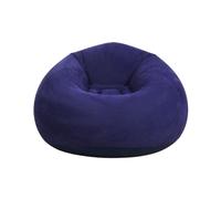 QUXVUIS Divano gonfiabile moderno, comodo divano pigro per il tempo libero e un pisolino, poltrona a sacco gonfiabile in ABS salvaspazio, Blu scuro