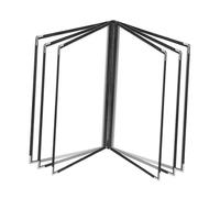 QUXVUIS Eleganti porta menù progettati per ristoranti, dotati di angoli in metallo robusto e copertine trasparenti per evidenziare le opzioni del menù, 6 Pagina 12 Visualizza, 320x230mm