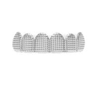 QUXVUIS Eleganti tappi per denti in oro 18 carati, gioielli rapper Peaceful Vibes, splendidi tappi per denti, intramontabili preferiti per la moda hip hop, così eleganti e
