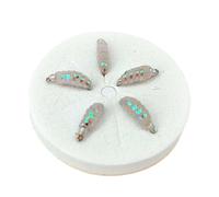 QUXVUIS Esche da Pesca a Mosca, Esche morbide per Acqua per Dolce e salata, Set comprendente Cinque Funzionali in Una Robusta Scatola di immagazzinaggio, Artificiali con Mosca e, Bianco, 12#