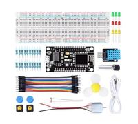 QUXVUIS ESP8266 Kit di apprendimento per ingresso WiFi Programmazione del mondo dell'IoT con sensore di temperatura e umidità Efficienza energetica