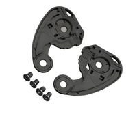 QUXVUIS Fissatore per casco in plastica nera con base a viti Fissatore per casco in plastica con viti per fissare la staffa del casco per lenti