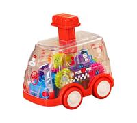 QUXVUIS Giocattoli educativi trasparenti con ingranaggi che incoraggiano la comprensione della meccanica di base per i giovani studenti. GIOCATTOLI PER LO , Rosso , 10x7x10cm