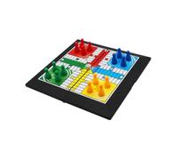 QUXVUIS Gioco da tavolo Ludo per più giocatori, gioco da viaggio per famiglie, per tutte le età, giocattolo per feste e adolescenti