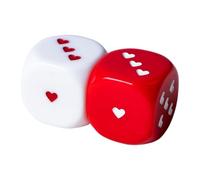 QUXVUIS Gioco da tavolo Set di dadi in acrilico a 6 facce Set per bambini Angoli arrotondati durevoli Bellissimi dadi opachi Puntello per divertimento poliedrici multicolori