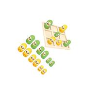 QUXVUIS Gioco del tris, regali unici per bambini dai 3 in su, gioco di dama interattivo per genitori e figli, anatra, tavola 12x12cm