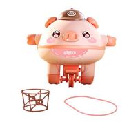 QUXVUIS Il maialino da compagnia che cammina sulla corda diventa strumento educativo per le giovani menti e il gioco attivo. Un giocattolo innovativo per camminare sulla , Rosa