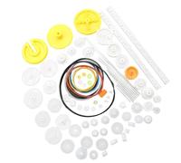 QUXVUIS Kit di ingranaggi di riduzione varie dimensioni con boccole per assali per auto e cremagliera a vite senza fine per modelli scientifici, set accessori fai da te per giocattoli