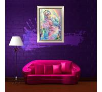 QUXVUIS Kit Fata Kit punto croce quadrato completo Forti ferri da maglia di terza dimensione in mosaico a due aghi