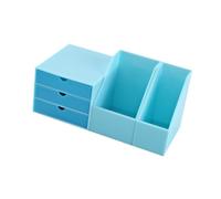 QUXVUIS L'affascinante scaffale da scrivania per casa delle bambole completa l'immaginazione e l'organizzazione con elementi accattivanti che rendono, Blu, 3.7x5.3x4.6 cm