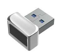 QUXVUIS Lettore di Impronte digitali USB Mini Portatile per Win10/11. Accesso Sicuro Ovunque. Riconoscimento delle Impronte digitali a 360 Gradi, digitare+3