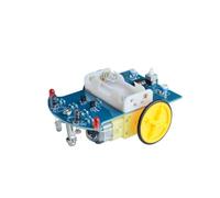 QUXVUIS Linea di tracciamento Lega per auto Educativo Assemblaggio facile Smart Car Giocattolo elettronico compatto Competizione educativa fai-da-te Bambini