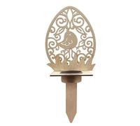 QUXVUIS Mangiatoia per animali Vassoio di alimentazione in legno Pali da giardino Decorazione Ornamenti artistici Regali Regali per la casa all'esterno per gli amanti della natura