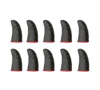 QUXVUIS Manicotti per punta delle dita per giochi mobili Coperture da gioco traspiranti resistenti al sudore Guanti portatili per maglieria sensibili in fibra d'argento, No.02