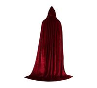 QUXVUIS Mantello con cappuccio per bambini, costume da vampiro, Per unico, morbido velluto, per facilitare gli incontri di intrattenimento a tema, accessorio per fotografia del
