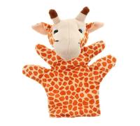 QUXVUIS Marionette da Mano a Guanto per Bambini, Giocattolo di Peluche per Imparare a Conoscere Lo Zoo, Giraffa