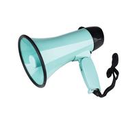QUXVUIS Megafono con altoparlante da 25 Watt, portatile, resistente, per sport all'aria aperta, per bambini e adulti, microfono, altoparlante, batteria regolabile, Verde chiaro, 22x14x14cm