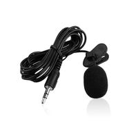 QUXVUIS Microfono da bavero cablato da 3,5 mm Intervista per prestazioni sul palco con cancellazione del rumore per interni ed esterni Microfono pickup a 360 gradi