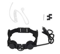 QUXVUIS Microfono Tattico Gola Grano Silicone Impermeabile Auricolare Auricolare Sottovuoto Trasmissione del suono Tappi per le orecchie Microfono Tubo dell'aria