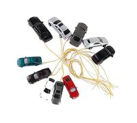 QUXVUIS Mini auto dipinte in Per scala HO, mini auto in Per scala 1:150 adatte per plastici ferroviari e progetti di architettura paesaggistica, per scenari di parcheggio plastici ferroviari