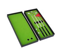 QUXVUIS Mini Golf Club Pen Set Flag Desktop Simulato Golf Putting Green Balls Table Decor Penna a sfera per Home Office