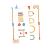 QUXVUIS Minigolf Set da gioco per bambini, set da golf per bambini, coinvolgente, educativo, regalo per interni ed esterni, sviluppo delle abilità, robusto e