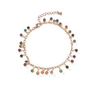 QUXVUIS Moda cavigliere Catena Bohemien Rosa per Unico Piede Choker Catene Spiaggia Selvaggia Stringa di Cristallo Gioielli Donne Vestiti Accessori