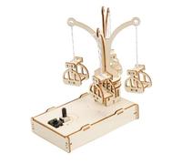 QUXVUIS Modello di sedie a giostra fai da te, puzzle in legno, sfide per bambini da costruire e imparare attraverso divertenti attività sperimentali scientifiche, sedie girevoli, kit per esperimenti