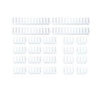 QUXVUIS Morsetti per cavi durevoli, clip per morsetti per l'organizzazione della gestione dei cavi con set da 24 pezzi di pettini per da 0 mm, 24, 8, 6 pin, 3,6 pezzi, bianco, pin 8