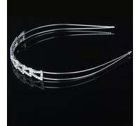 QUXVUIS nuziale divina in lega d'argento con strass, aggiunta per fidanzamenti, balli studenteschi, look adorabili in ogni occasione, vuoi essere più affascinante, materiale: