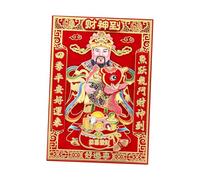 QUXVUIS Ornamento adesivo del dio cinese della ricchezza, decorazioni per la casa eleganti e festose per le celebrazioni dell'anno lunare cinese, Stile A