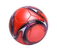 QUXVUIS Pallone da calcio resistente agli urti per sessioni di gioco difficili Palloni da calcio Allenamento di in PVC Cuciture fini a prova esplosione, Rosso