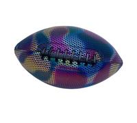 QUXVUIS Pallone da rugby ufficiale con sessioni di allenamento in PU e divertimento fosforescente per attività ricreative che rendono il pallone da rugby da allenamento non
