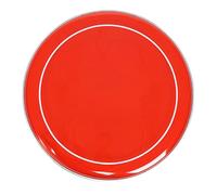 QUXVUIS Pelle della grancassa migliora il suono, migliora la durata, parti resistenti del rullante, facili da installare per prestazioni efficaci, protezione per la pelle, rosso, 13 pollici