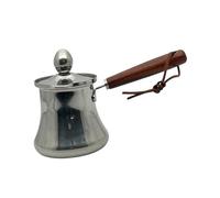 QUXVUIS Pentola per sciogliere il caffè con beccuccio, scaldalatte in acciaio Per inox, facile da pulire, macchina per il caffè da cucina per le feste, scaldalatte, burro, piccola, ARGENTO, 250 ml