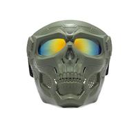 QUXVUIS Per Maschera protettiva da ciclo con in ABS e lenti rivestite in PC Occhiali da moto pesca Per Maschera protettiva moto, verde militare-D