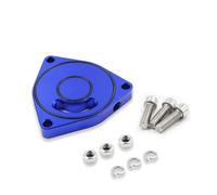 QUXVUIS Piastra di scarico del turbocompressore del motore dell'auto, piastra di soffiaggio, distanziale, della valvola, in lega alluminio, valvola scarico motore dell'auto, blu